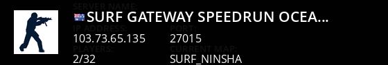 Surf Gateway » Speedrun // Oceania Live Banner 1