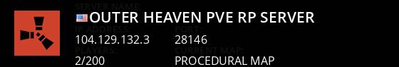 Outer Heaven PvE-RP Server Live Banner 1