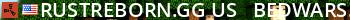 RustReborn.gg US - Bedwars | AimTrain | Creative | Arena | FFA Live Banner 2