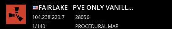 Fairlake - PvE Only, Vanilla Server Live Banner 1