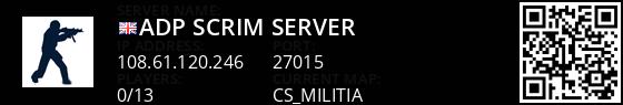 ADP Scrim Server Live Banner 1