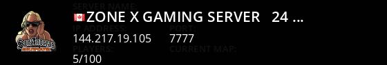 Zone-X Gaming Server - 24/7 Live Banner 1