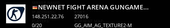 [NewNet] Fight-Arena  (GunGame TURBO + Deathmatch) Live Banner 1