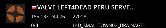 Valve Left4Dead Peru Server (srcds2014-lim1.381.4) Live Banner 1