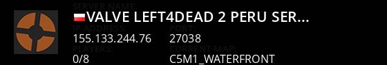Valve Left4Dead 2 Peru Server (srcds2014-lim1.381.24) Live Banner 1