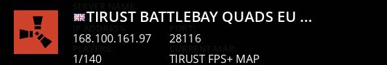 TIRust BattleBay Quads EU Low Upkeep\|Minis Spawn Live Banner 1