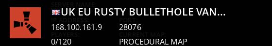 [UK/EU] Rusty BulletHole Vanilla Solo/Duo Monthly Live Banner 1