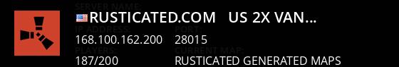 Rusticated.com - US | 2x Vanilla | Monday | Shared Bps | 8/18 Live Banner 1