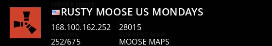 Rusty Moose |US Mondays| Live Banner 1
