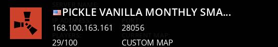 PICKLE VANILLA MONTHLY SMALL | No BP Wipe | Active Admins Live Banner 1