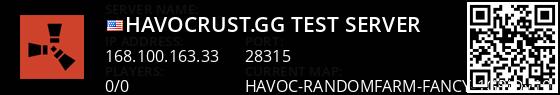 HavocRust.gg [TEST SERVER] Live Banner 1