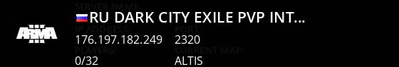 [RU] DARK CITY: EXILE |PvP|Interior|Patrol|Missions|RHS|50k Sta Live Banner 1