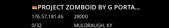 Project Zomboid by G-PORTAL.com Live Banner 1