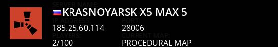 KRASNOYARSK X5 | MAX 5 Live Banner 1