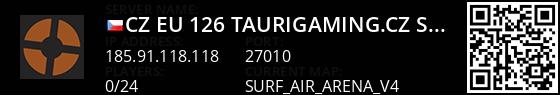 [CZ/EU]#126 TauriGaming.cz | SURF | FASTDL,100%crit Live Banner 1