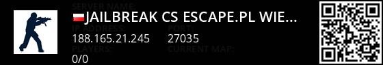 



[JailBreak]CS-Escape.pl[WIEZIENIE][VIP/SVIP][ZABAWY]@pukawka.pl


 Live Banner 1