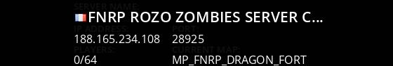 FNRP RoZo Zombies Server | Cracked Live Banner 1