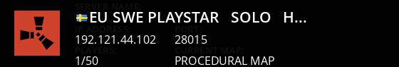 [EU/SWE] Playstar - SOLO - HARDCORE Live Banner 1