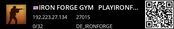 Iron Forge Gym - PlayIronForge.com Live Banner 1