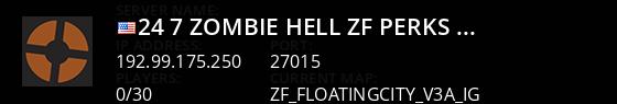  24/7  Zombie Hell  [ZF/Perks/AllTalk] Live Banner 1