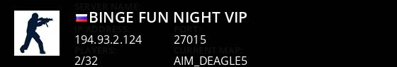 BINGE & FUN Night VIP Live Banner 1