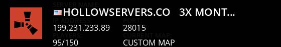 HollowServers.co - 3x Monthly Solo/Duo/Trio/Quad | FULL WIPED Live Banner 1