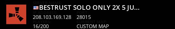 Bestrust Solo ONLY 2x #5 | JUST FULLWIPED 17.08 08/17 Live Banner 1