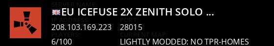 [EU] ICEFUSE 2X Zenith (Solo/Duo/Trio/Quad|Shared BPS|X2) JUST Live Banner 1