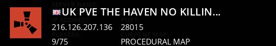 [UK] [PVE] The Haven | No Killing | No Decay | No Stealing Live Banner 1