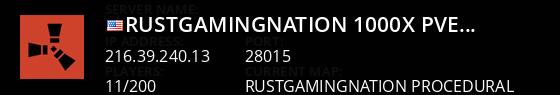 RustGamingNation 1000x PvE [Events|Purge|Zombies|SkillTree] Live Banner 1