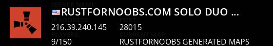 RustForNoobs.com | Solo Duo Trio Quad | Weekly | US Live Banner 1
