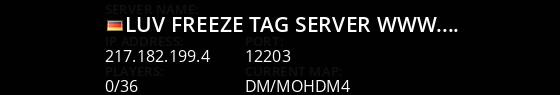 =|LuV|= Freeze-Tag Server @ www.luvclan.eu Live Banner 1