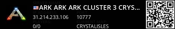 ARK ARK ARK Cluster #3 Crystal Isles - (v347.1) Live Banner 1