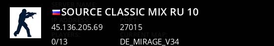 Source Classic MIX (RU) [ : 10] Live Banner 1
