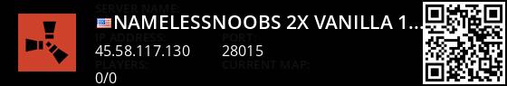 



NamelessNoobs 2x Vanilla 11/1


 Live Banner 1