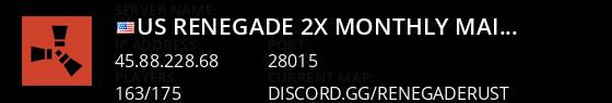 US RENEGADE 2x Monthly Main | 50% Upkeep | No BP Wipe | Live Banner 1