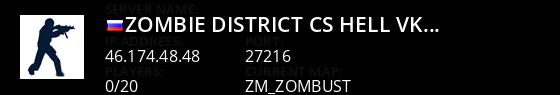 ZOMBIE DISTRICT [cs-hell] | vk: z_district Live Banner 1