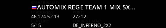 AutoMix  RegE_TeaM #1 |Mix 5x5 [5:13] Live Banner 1