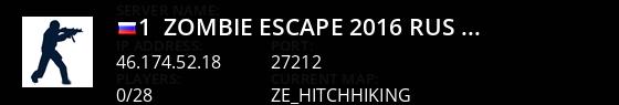 1- Zombie Escape 2016  [Rus][Eng] (First Zombie Escape Live Banner 1