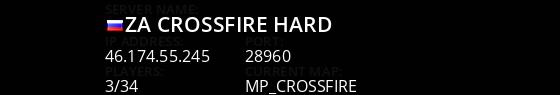 |ZA|CROSSFIRE HARD Live Banner 1