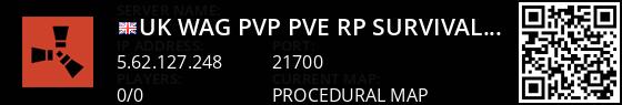 [UK] WAG/PvP/PvE/RP Survival Server Live Banner 1