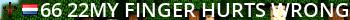 ^^66%^^22My finger hurts :( @ wrong-place.com Live Banner 2
