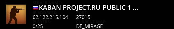  KABAN-PROJECT.RU  | PUBLIC #1 (MIRAGE) |  Live Banner 1