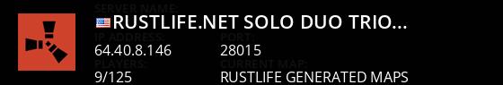RustLife.net | Solo/Duo/Trio | Fridays | US Live Banner 1