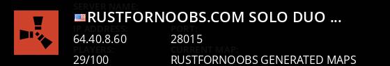 RustForNoobs.com | Solo/Duo | Weekly | US Live Banner 1