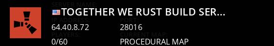 Together We Rust Build Server -CLASSIC- Live Banner 1