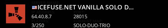 ICEFUSE.NET (Vanilla|Solo/Duo/Trio) JUST WIPED! Live Banner 1