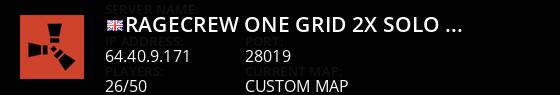 RAGECREW ONE GRID 2X [Solo/Duo/Trio] Ultimate Experience WIPED Live Banner 1