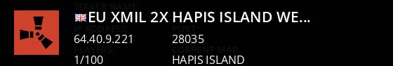 [EU] | XMIL | 2X | HAPIS ISLAND | WEEKLY Live Banner 1
