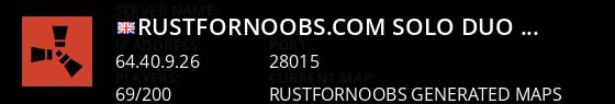RustForNoobs.com | Solo Duo Trio | Monthly EU Live Banner 1